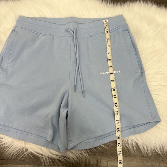 Alphalete Womens XL Light Blue Soft Pull On Shorts Sporty Lounge - Picture 6 of 7